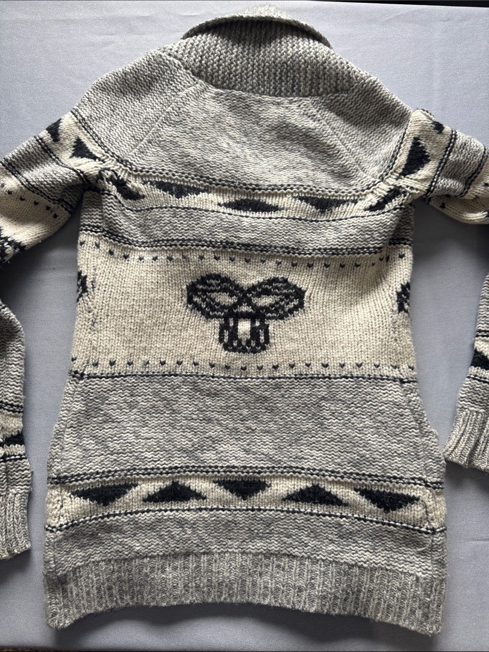 TNA 100% Lambswool Button Up Sweater XS - Picture 7 of 10